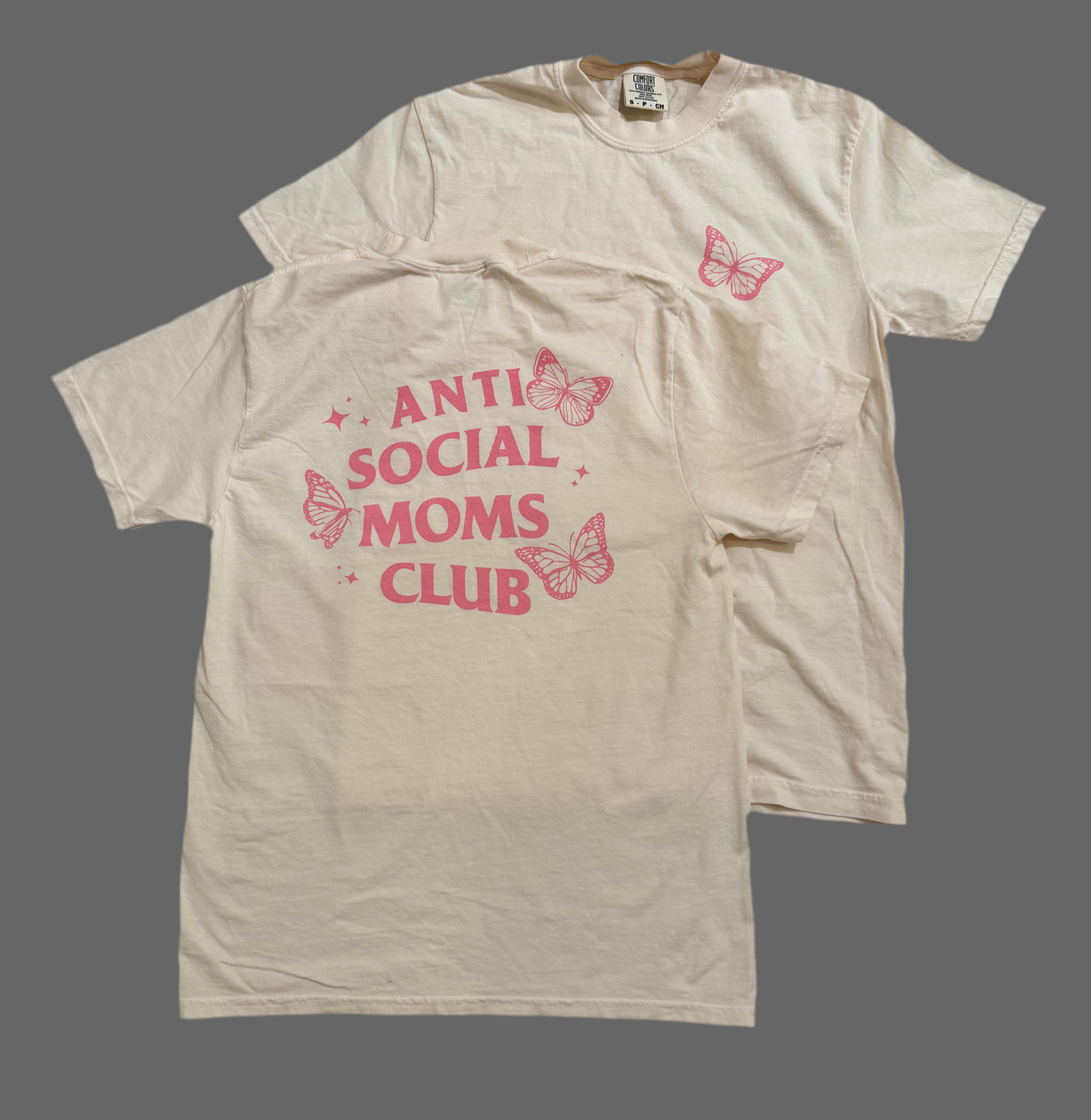 ASMC Butterflies - Tee - Cream & Blush