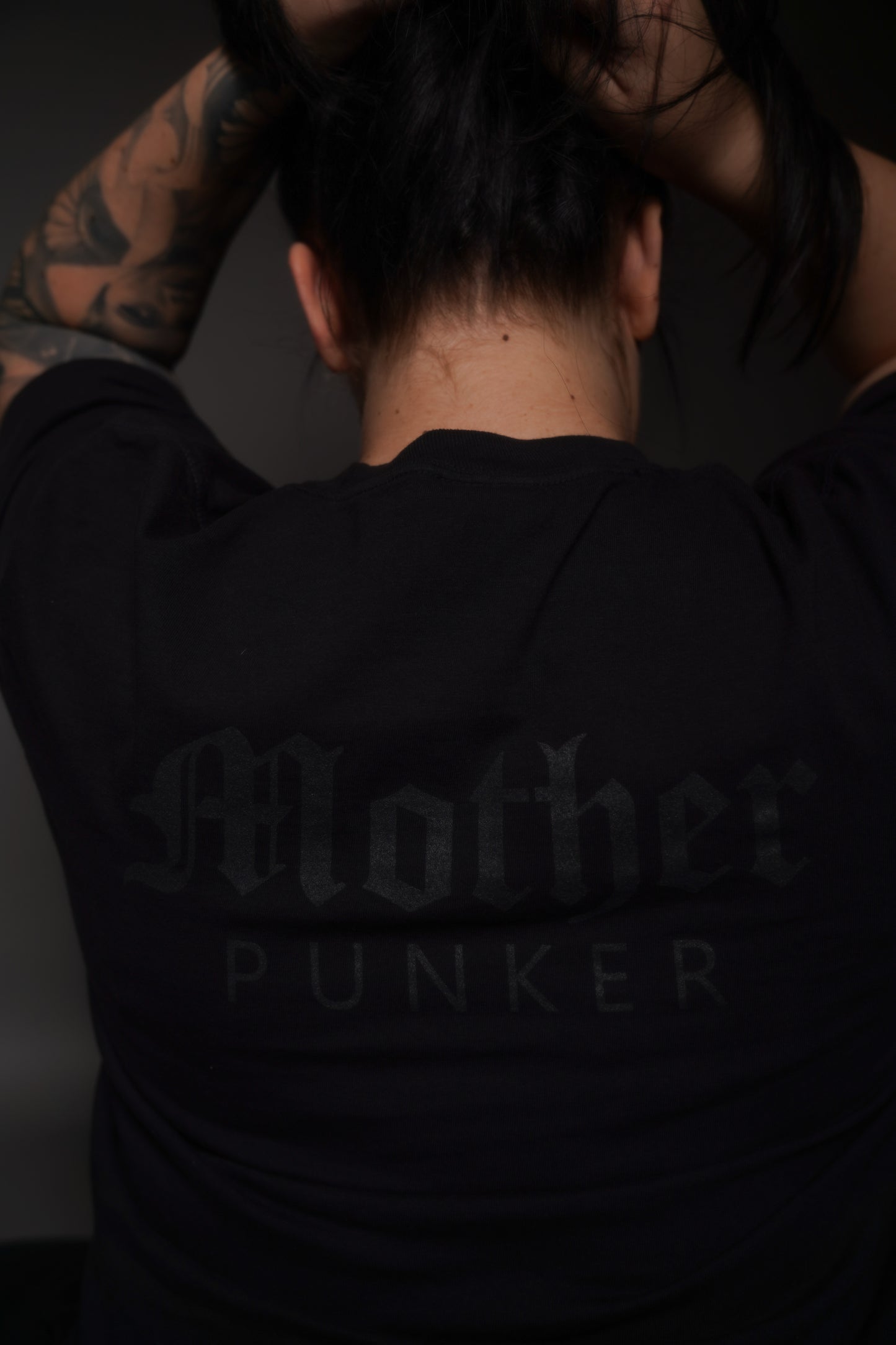 Mother Punker - Tee - Black on Black