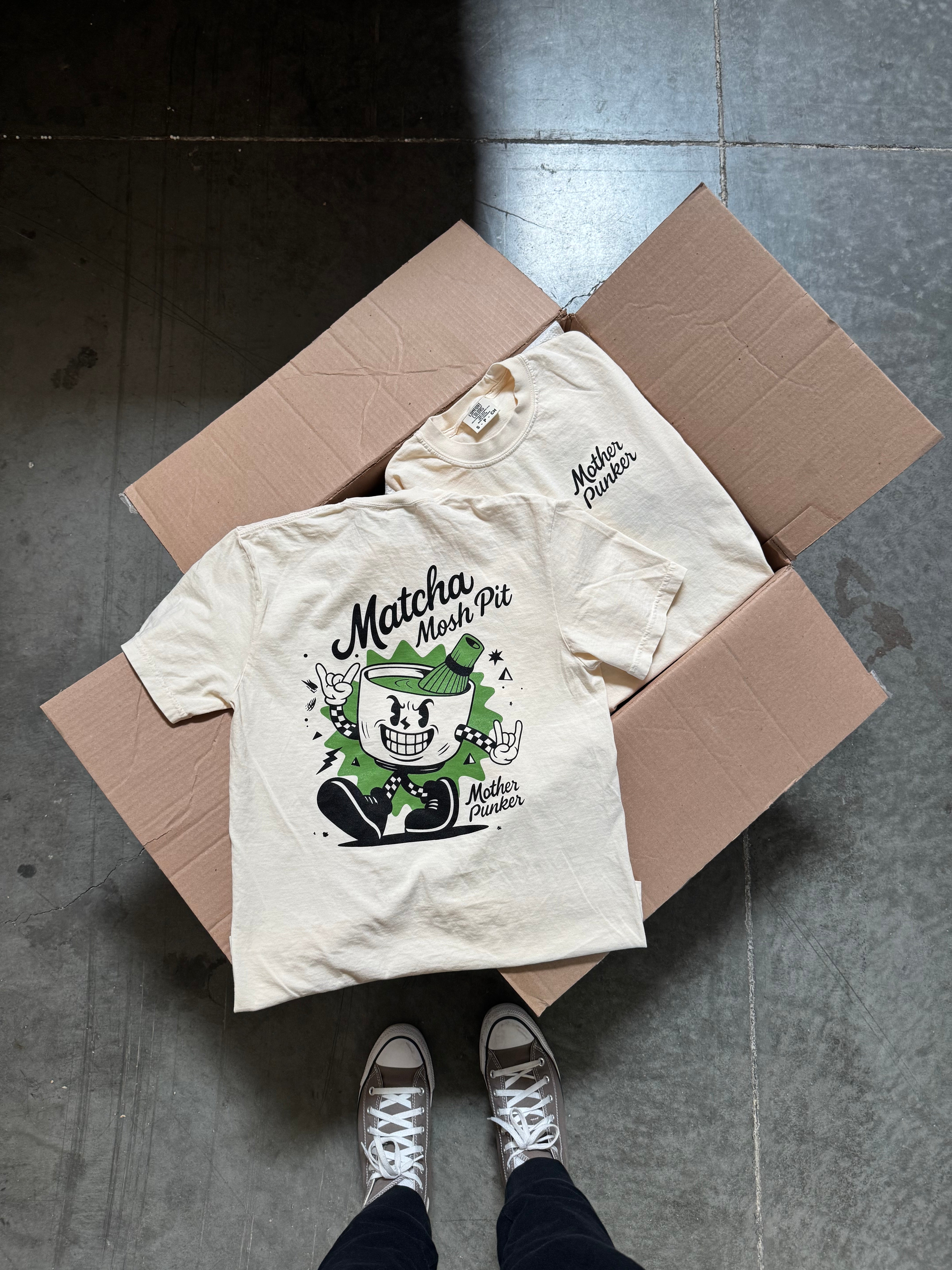 Matcha Pit Tee - Cream – Mother Punker Boutique