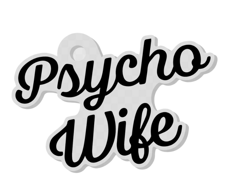 Psycho Wife Keychain